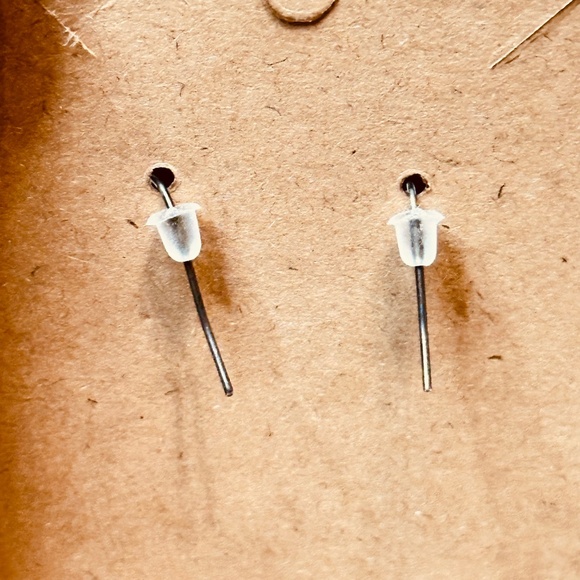 Clear Quartz with Crackle and Metal Dangle Hook Earrings - Picture 4 of 13